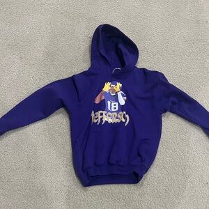 Kids Purple Justin Jefferson ’Griddy’ Hoodie